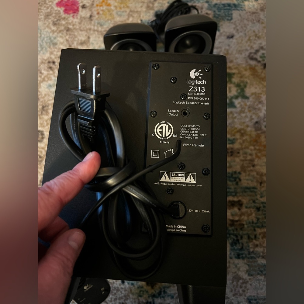 Logitech Z313 Black Speaker System w/Subwoofer Set - Picture 10 of 10